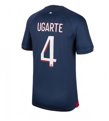 Paris Saint-Germain Manuel Ugarte #4 Hjemmebanetrøje 2023-24 Kort ærmer